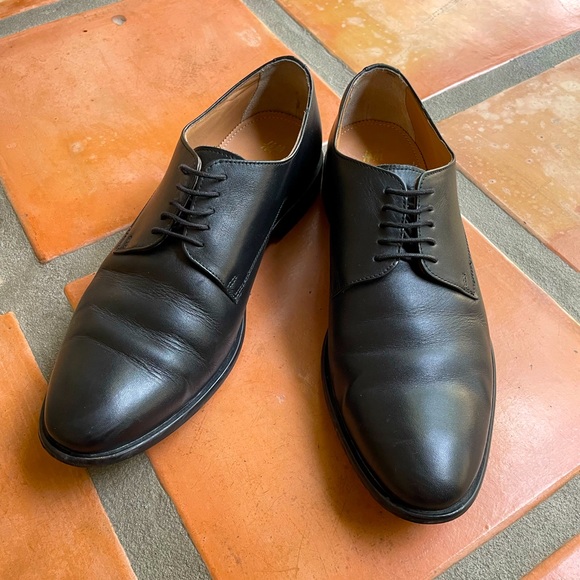 H&M Shoes Hm Premium Leather Dress Shoes Black Poshmark